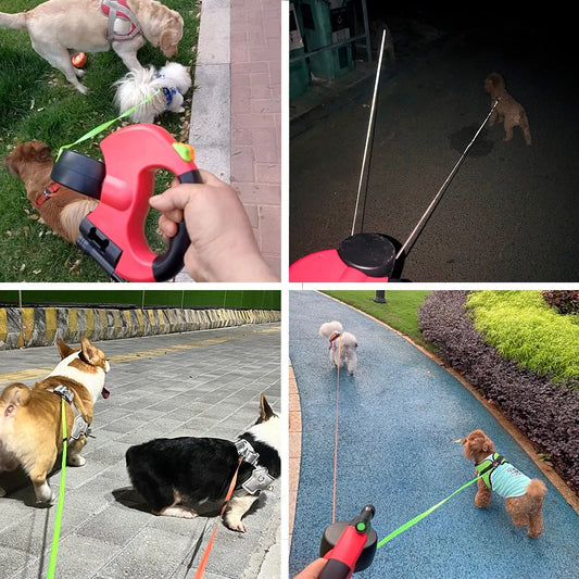Doppel-Retractable Hundeleine Pro