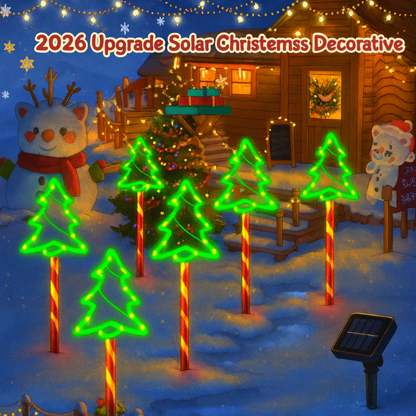 Bunte Weihnachtslichter für draußen