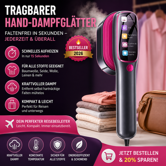 Tragbarer Hand-Dampfglätter