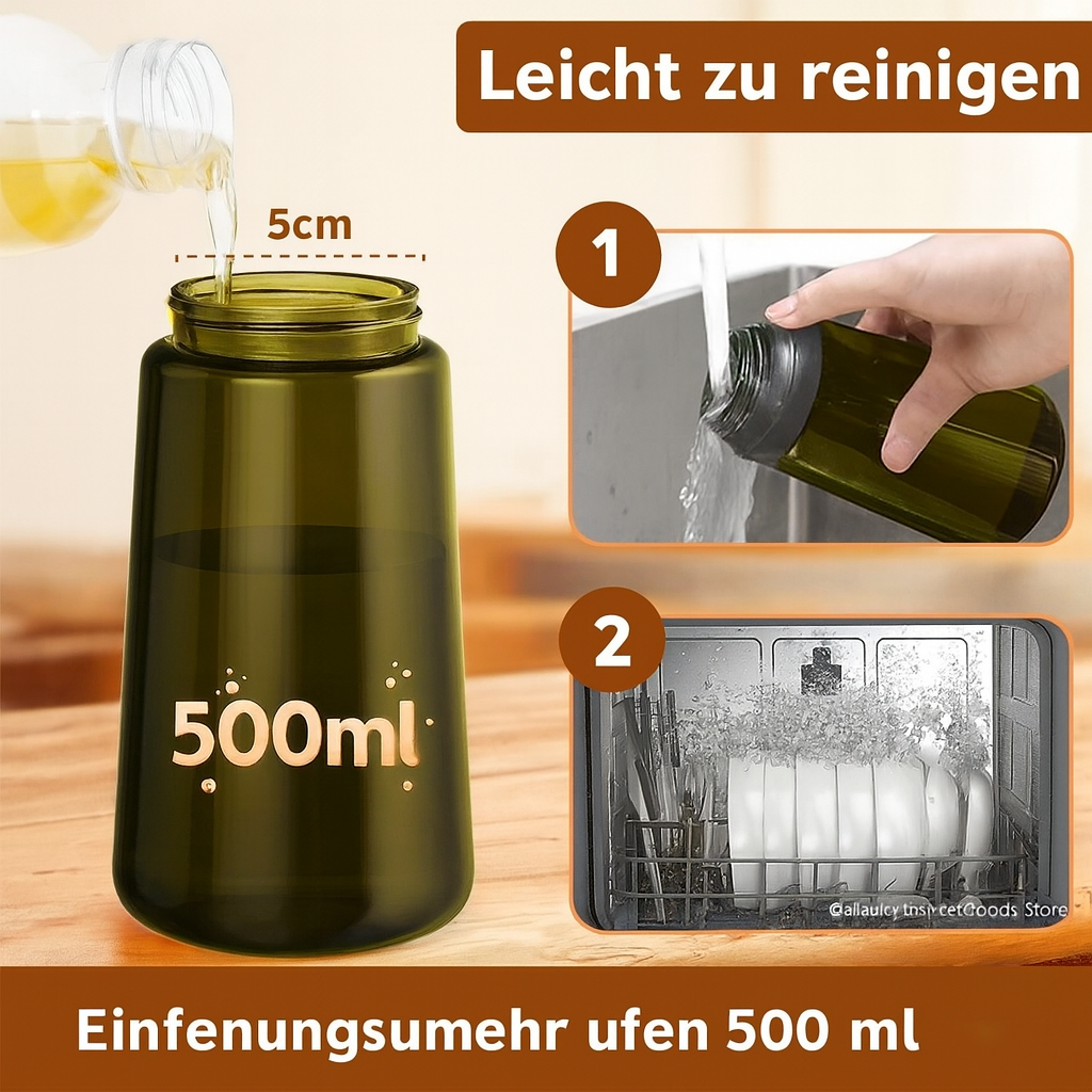 LunaSpray 470 – 2-in-1 Ölspender & Sprühflasche aus Dunkelglas