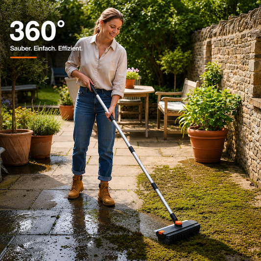 LUNALUXS® 360° V-Fugen- & Bodenbürste