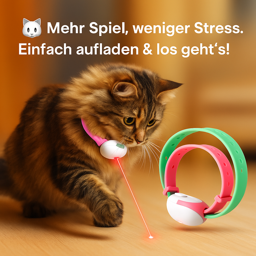 Lunalux Aurora Intelligentes Laser-Abenteuerhalsband für Katzen