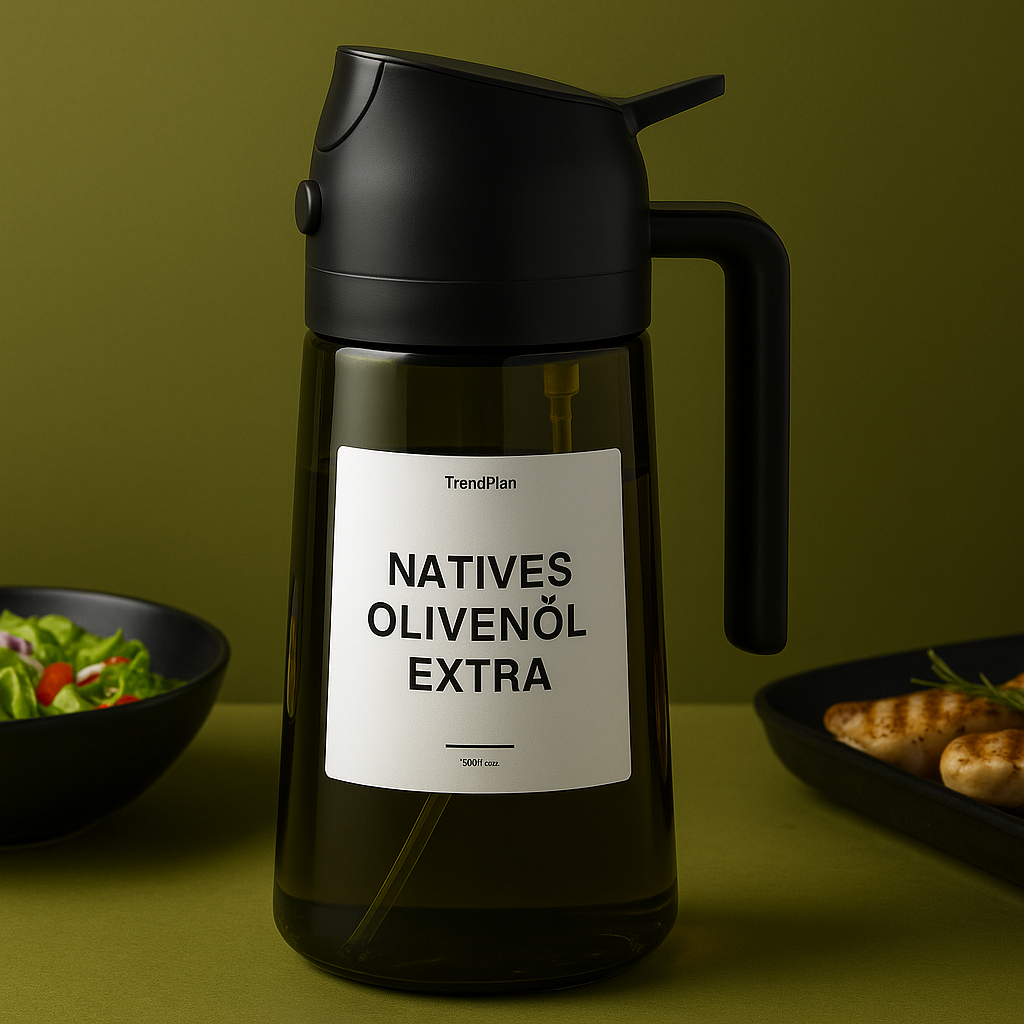 LunaSpray 470 – 2-in-1 Ölspender & Sprühflasche aus Dunkelglas