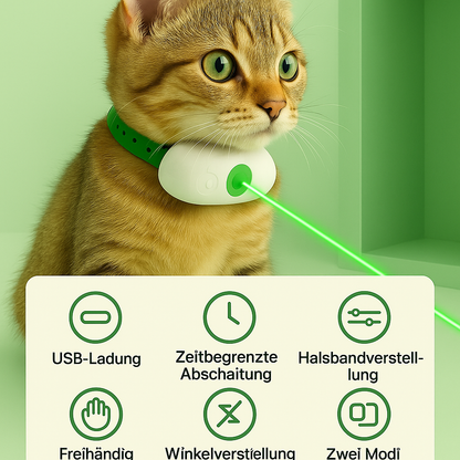 Lunalux Aurora Intelligentes Laser-Abenteuerhalsband für Katzen