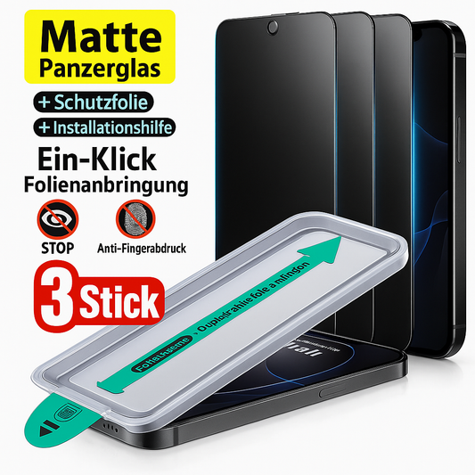MatSee Shield – 3-er Set Sichtschutz-Displayschutzfolie für iPhone 13 – 17 Pro Max