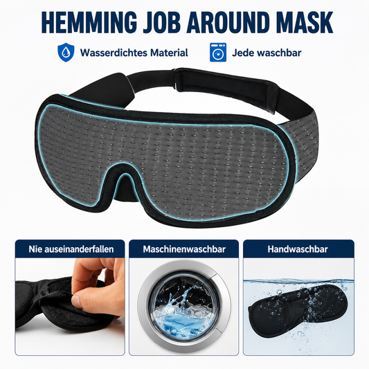 Gepolsterte 3D Schlafmaske